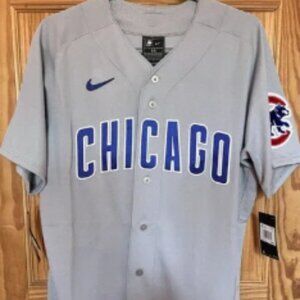 Nike Chicago Cubs Flex Base Authentic Road Gray Jersey Men's Size 44/L 8900-EJ2R